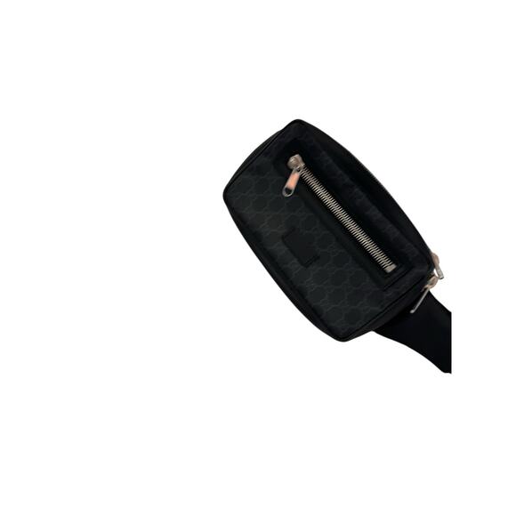 Gucci GG Supreme Canvas Belt Bag with Web Strap – Black - Picture 2 of 7